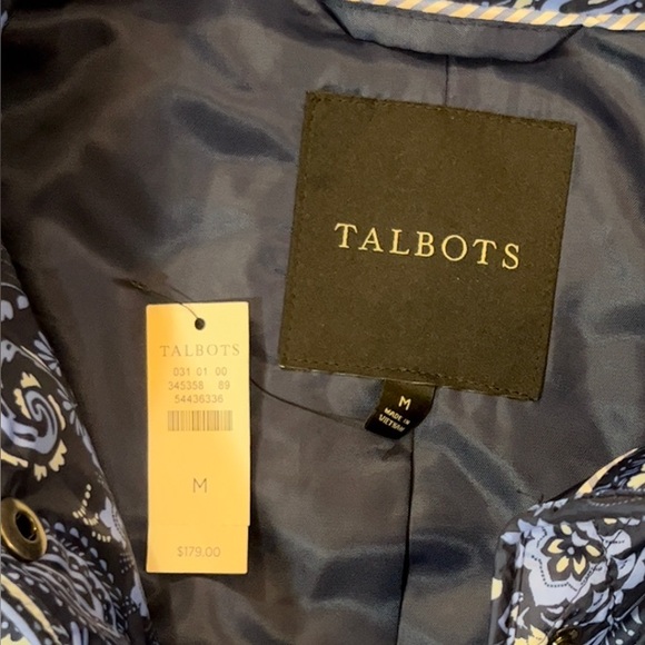 NWT Talbots Quilted Paisley Jacket Size Medium - Picture 6 of 9